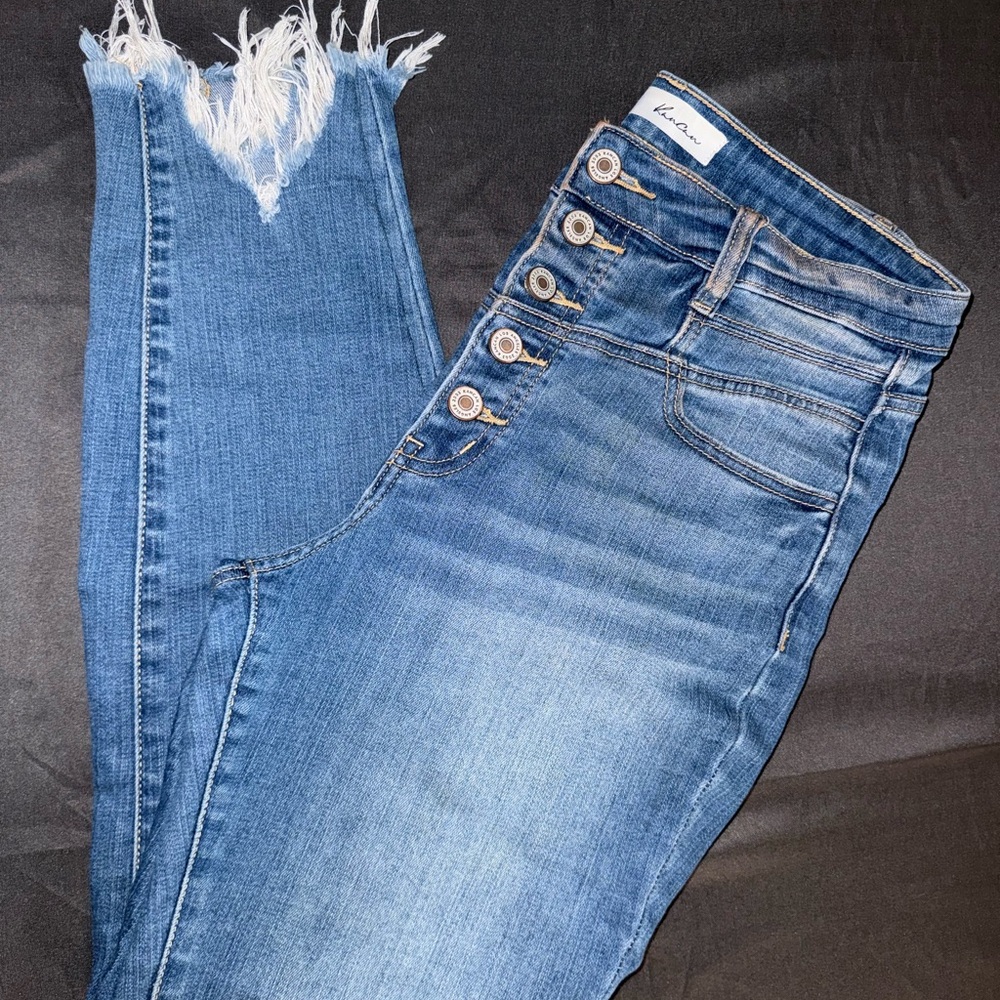 KanCan Distressed Blue Skinny Jeans